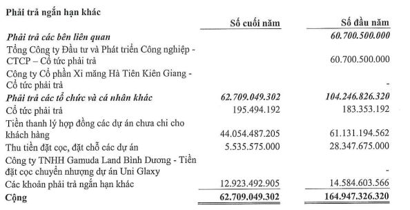 TDC không còn ghi nhận tiền đặt cọc chuyển nhượng Dự án Uni Galaxy