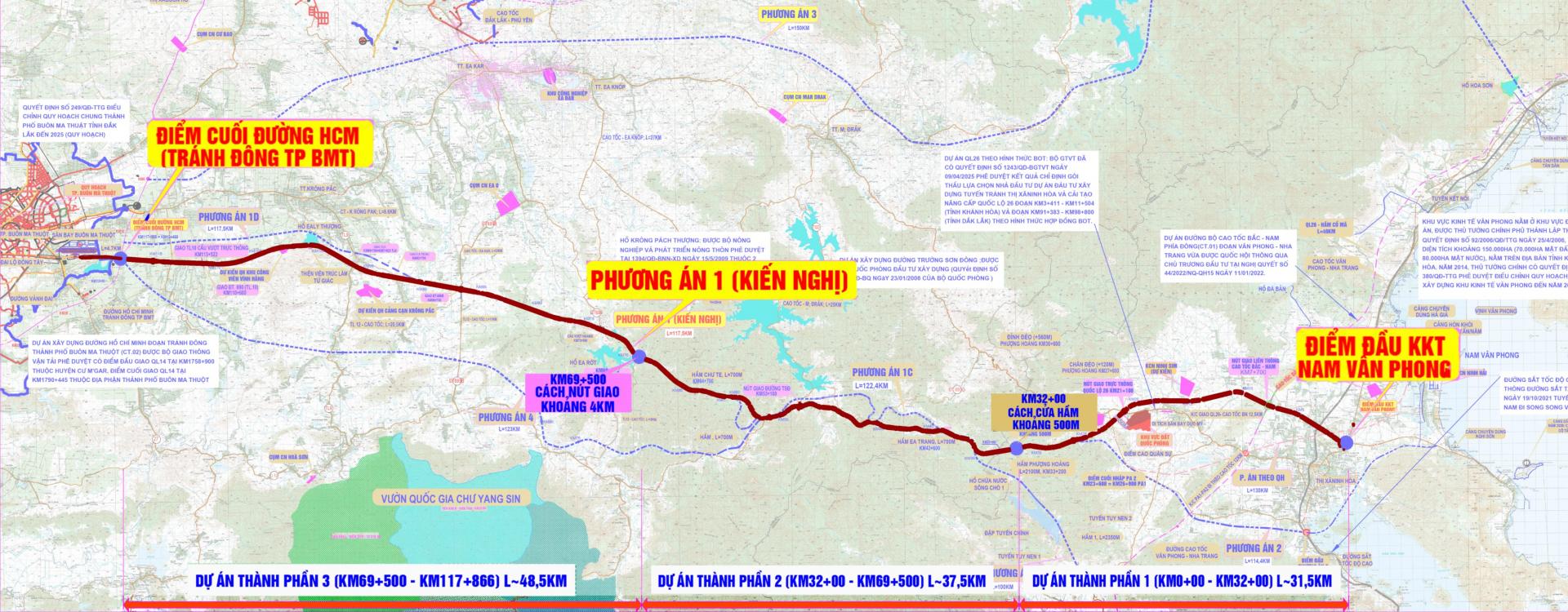 Đầu tư 11.090 tỷ đồng xây 37 km cao tốc Khánh Hòa – Buôn Ma Thuột 