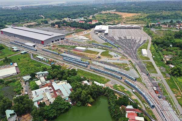 Nhà ga và trạm bảo dưỡng tàu của tuyến metro số 1 (Bến Thành - Suối Tiên) tại phường Long Bình, TP.Thủ Đức)