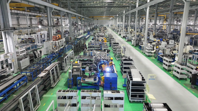 Dây chuyền robot hàn thuộc Thaco Industries (Khu công nghiệp Chu Lai, Quảng Nam), tháng 12/2022. Ảnh: Anh Minh