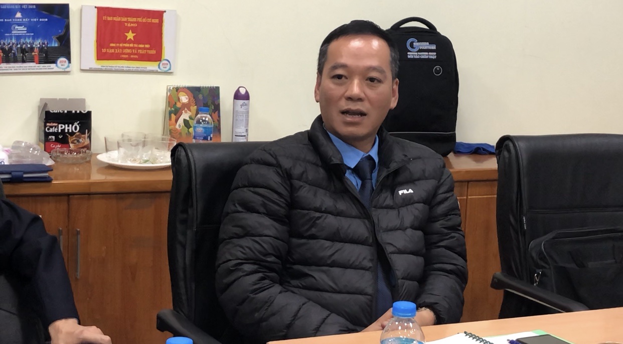 Ông Hà Kiến Sở, PGĐ Depot Chân Thật Phương Đông CN Hải Phòng chia sẻ tại buổi làm việc