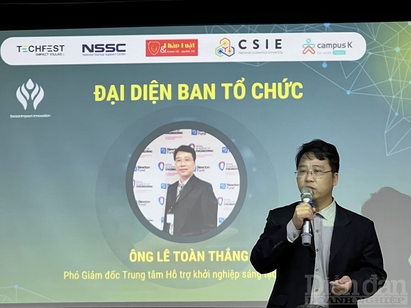 Ông Lê Toàn Thắng, Phó Giám đốc Trung tâm Hỗ trợ khởi nghiệp sáng tạo Quốc gia. Ảnh: Nguyễn Việt
