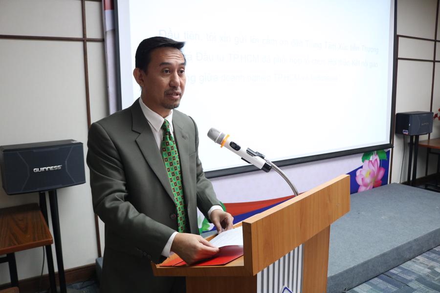 Ông Agustaviano Sofjan, Tổng Lãnh sự nước Cộng hòa Indonesia tại TP.HCM kỳ vọng các doanh nghiệp đạt được thỏa thuận kinh doanh cụ thể, mang lại lợi ích cho các bên. - Ảnh: PC.