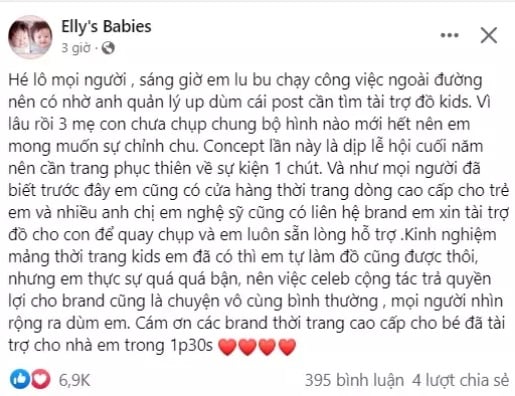 Elly Trần đáp trả khi bị mỉa mai “đăng bài như ăn xin” sau loạt ồn ào ly hôn