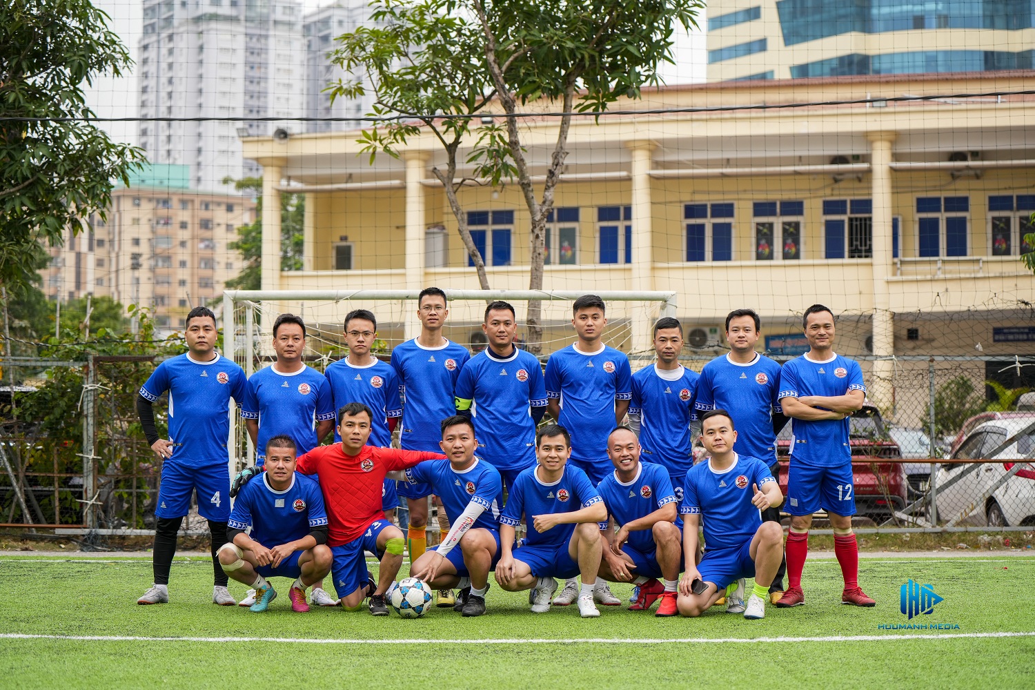 Đội hình ra sân của FC Bắc Giang tại giải đấu năm nay.