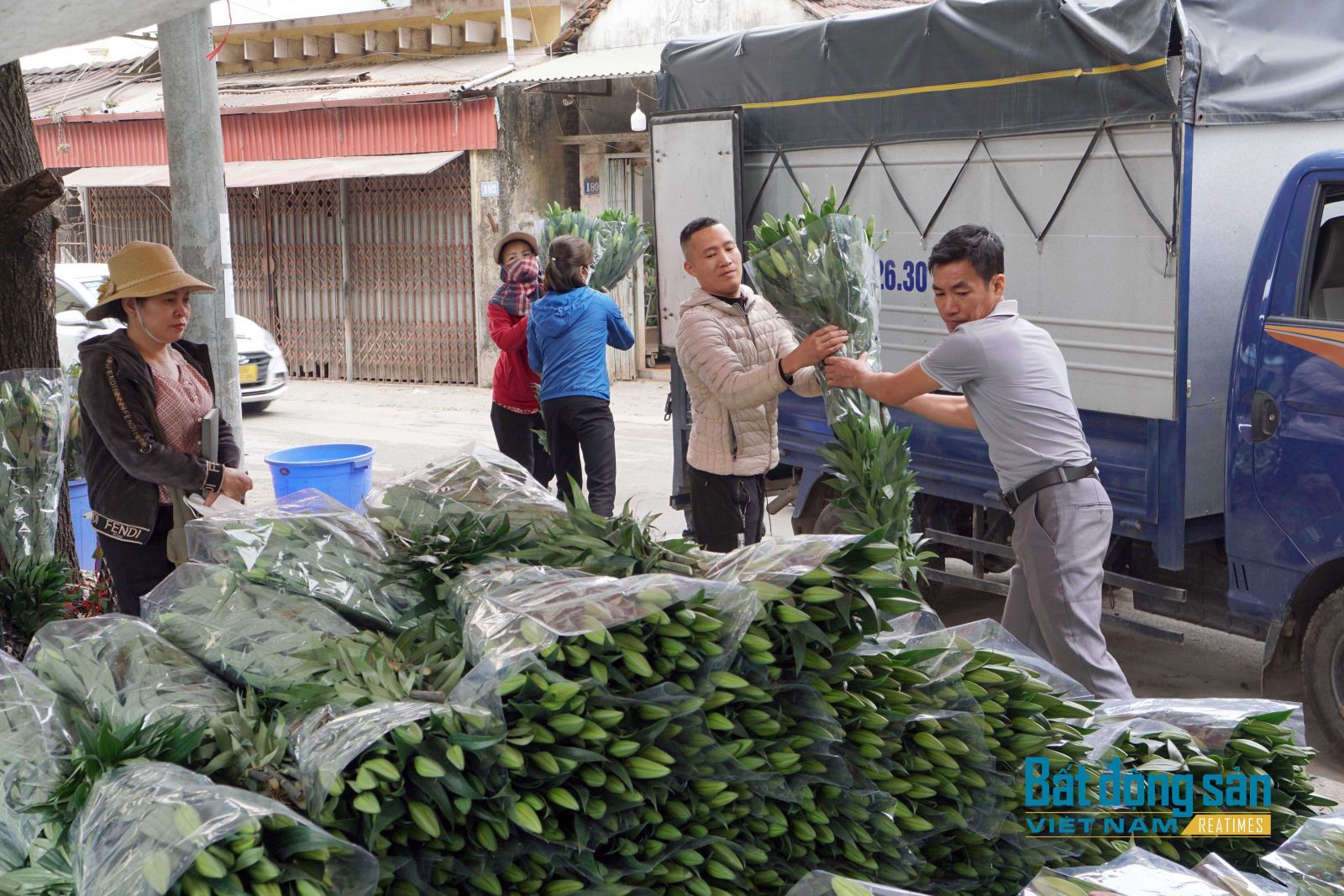 Giá hoa tươi Tây Tựu vào vụ Tết giảm thấp